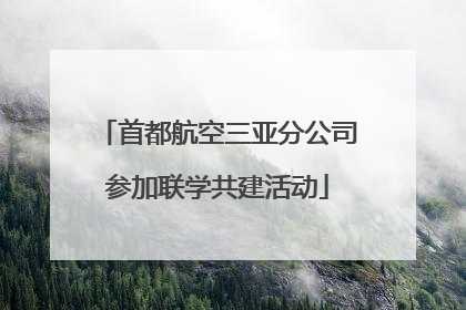 首都航空三亚分公司参加联学共建活动